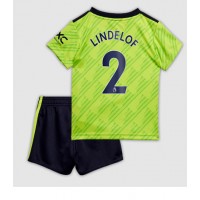 Manchester United Victor Lindelof #2 Fotballklær Tredjedraktsett Barn 2022-23 Kortermet (+ korte bukser)